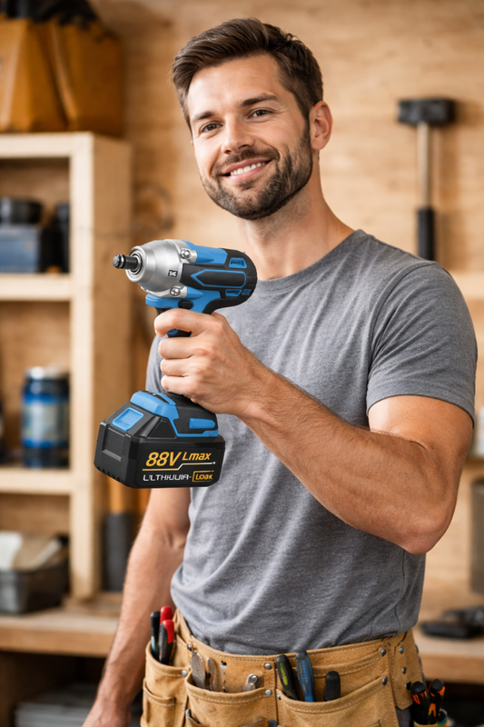 Avvitatore a Doppia Batteria da 88V – Avvitatore Elettrico Senza Fili con Valigetta