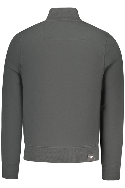 ACCADEMIA MILITARE FELPA CON ZIP UOMO NERO