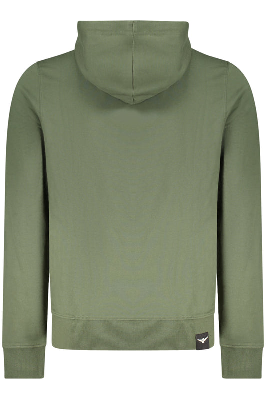 ACCADEMIA MILITARE FELPA CON ZIP UOMO VERDE