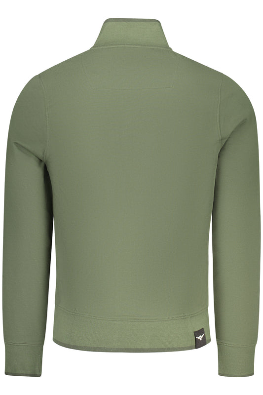 ACCADEMIA MILITARE FELPA CON ZIP UOMO VERDE