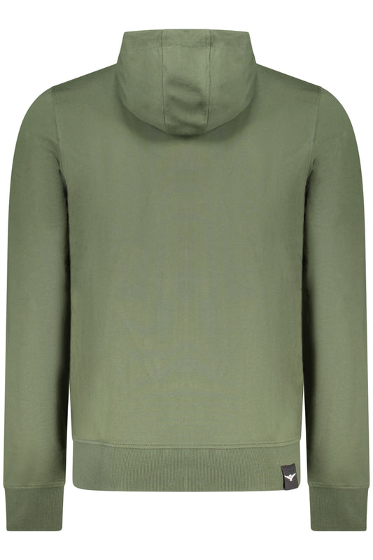 ACCADEMIA MILITARE FELPA CON ZIP UOMO VERDE