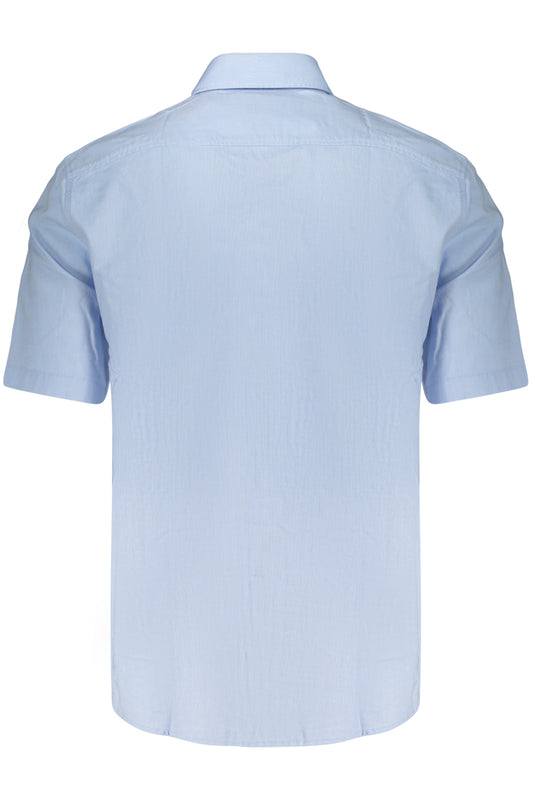 BOSS CAMICIA MANICHE CORTE UOMO AZZURRO