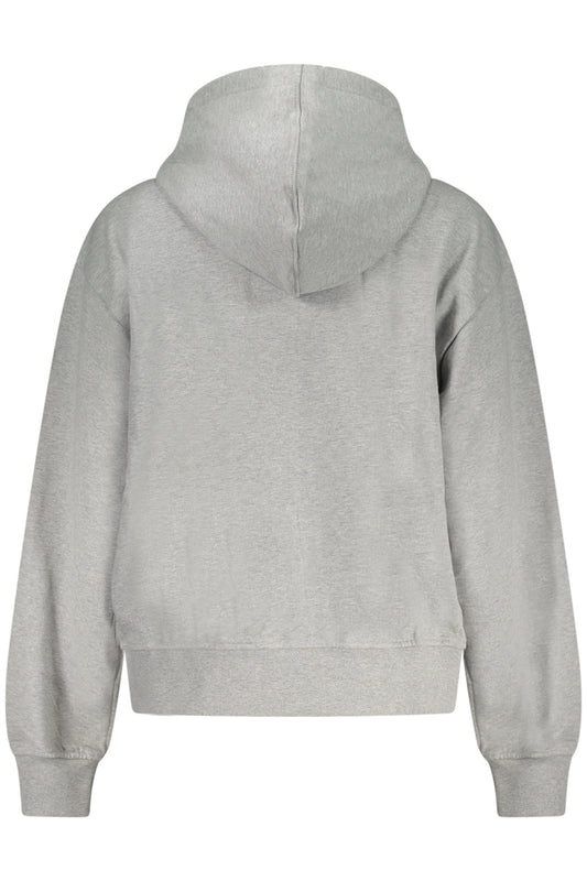 CALVIN KLEIN FELPA CON ZIP DONNA GRIGIO