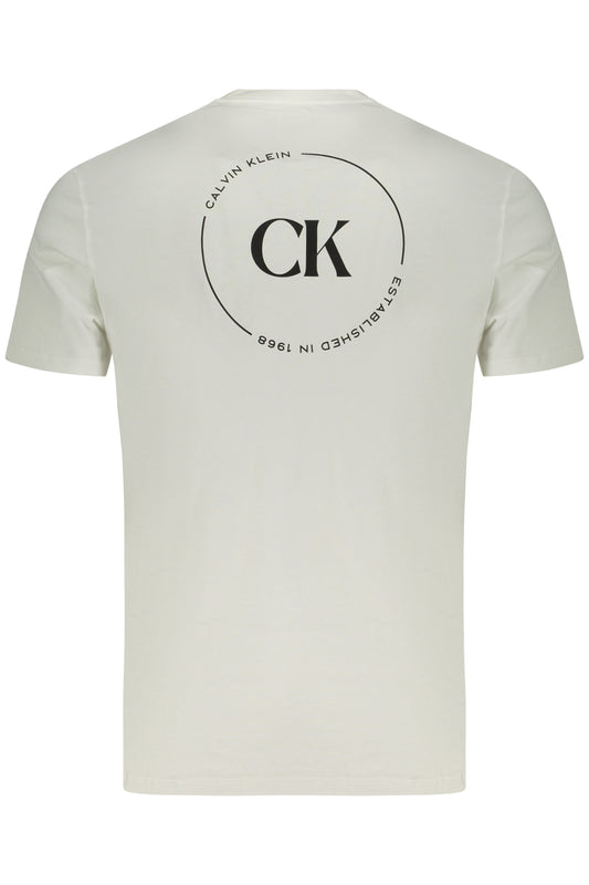CALVIN KLEIN T-SHIRT MANICHE CORTE UOMO BIANCO