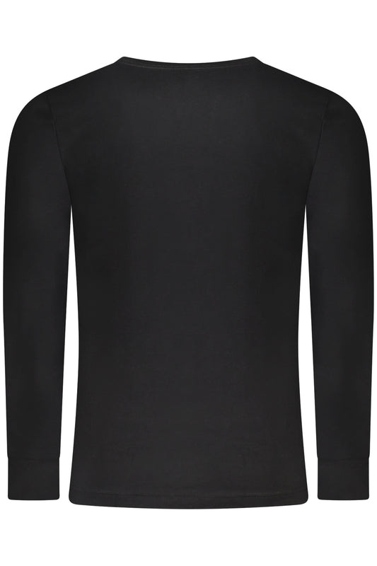 CONVERSE T-SHIRT MANICHE LUNGHE BAMBINO NERO