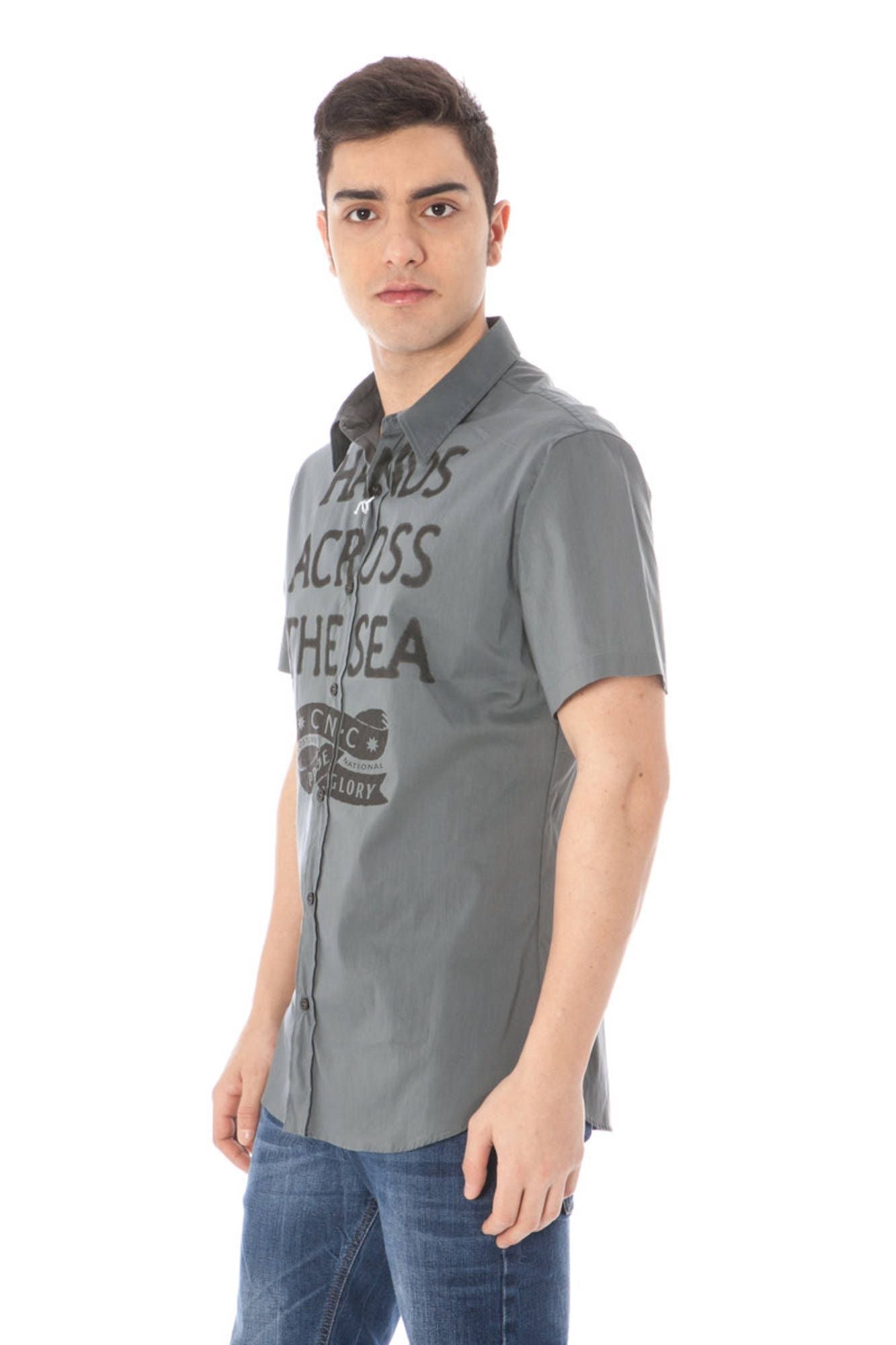 COSTUME NATIONAL CAMICIA MANICHE CORTE UOMO