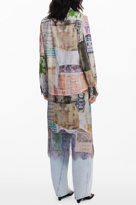 DESIGUAL CAMICIA MANICHE LUNGHE DONNA