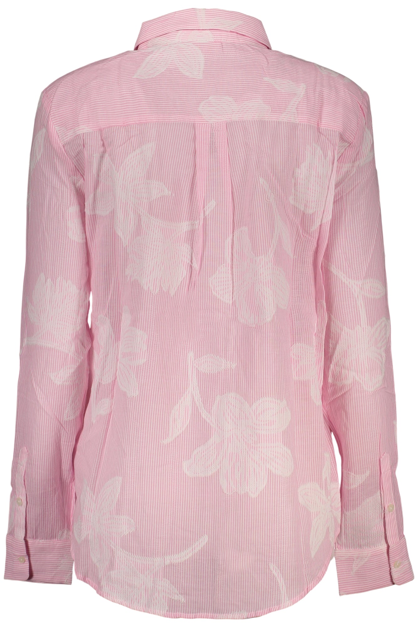 DESIGUAL CAMICIA MANICHE LUNGHE DONNA ROSA