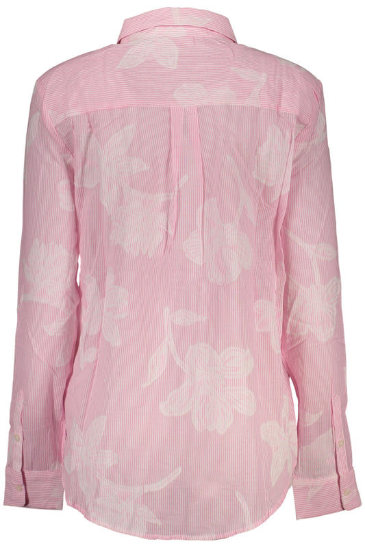 DESIGUAL CAMICIA MANICHE LUNGHE DONNA ROSA
