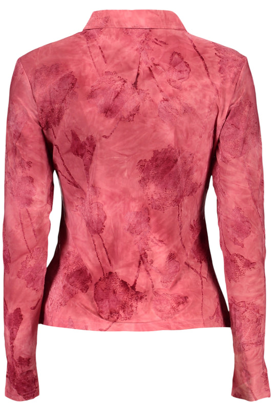 DESIGUAL CAMICIA MANICHE LUNGHE DONNA ROSSO