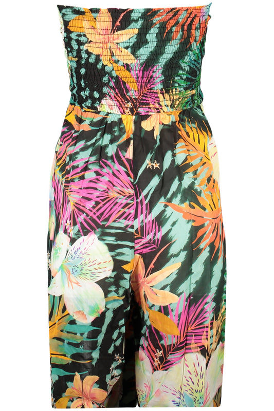 DESIGUAL PANTALONE A SALOPETTE DONNA NERO