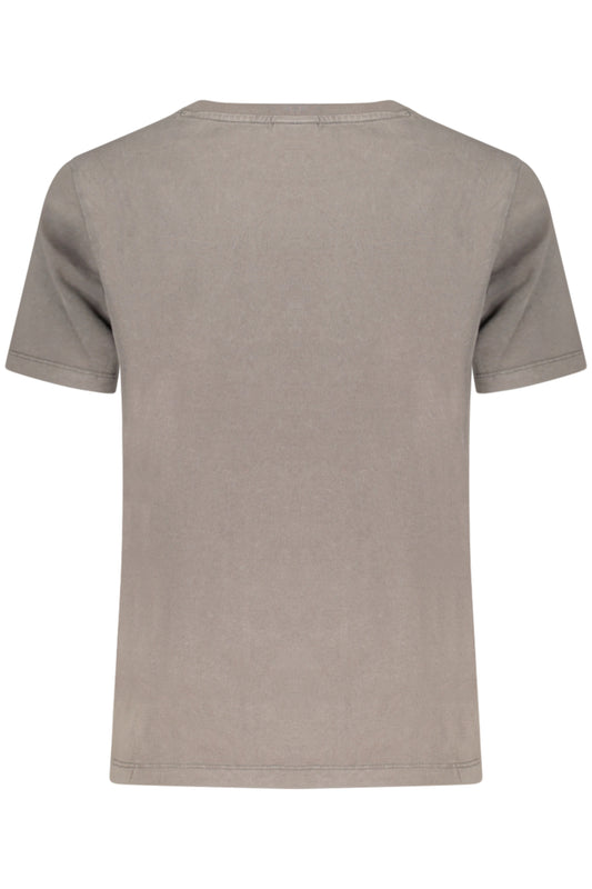 DESIGUAL T-SHIRT MANICHE CORTE DONNA GRIGIO
