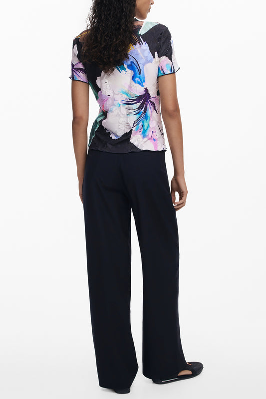 DESIGUAL T-SHIRT MANICHE CORTE DONNA