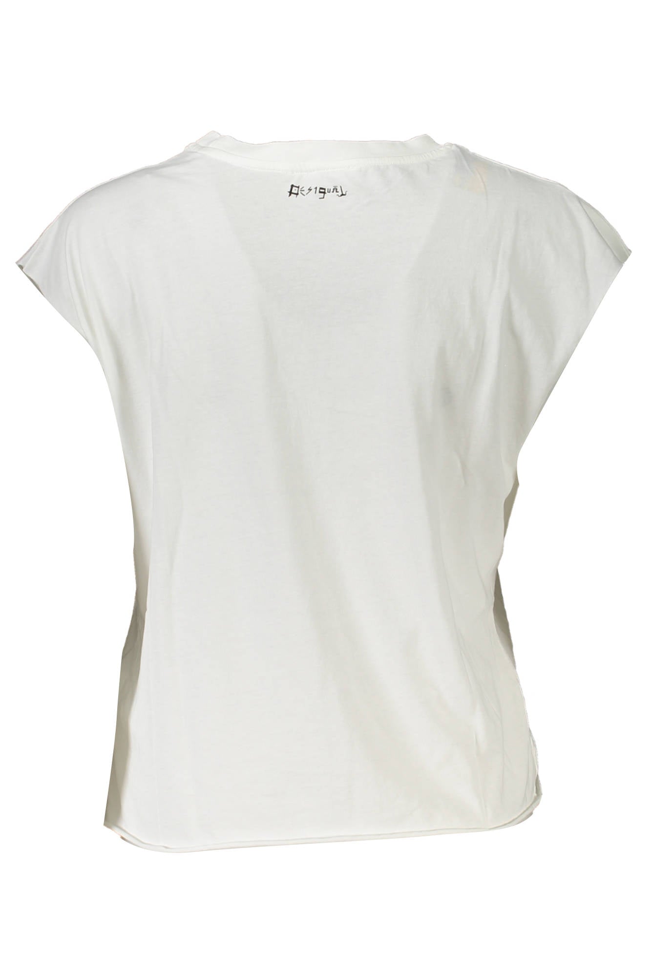 DESIGUAL T-SHIRT SENZA MANICHE DONNA BIANCO