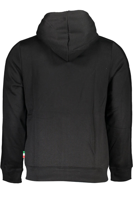 GIAN MARCO VENTURI FELPA CON ZIP UOMO NERO