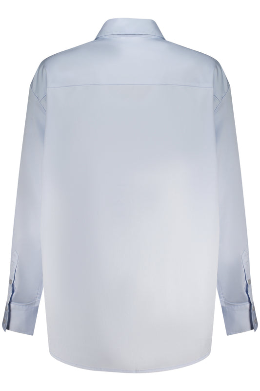 GUESS JEANS CAMICIA MANICHE LUNGHE DONNA AZZURRO