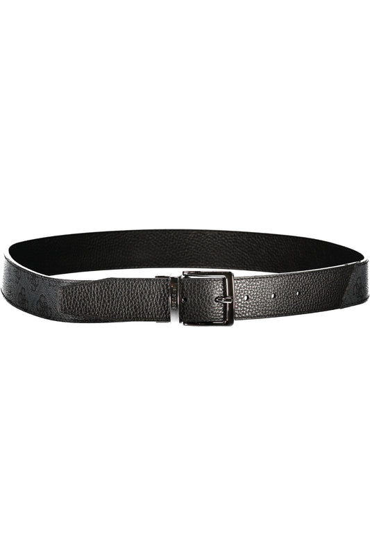GUESS JEANS CINTURA IN PELLE UOMO GRIGIO