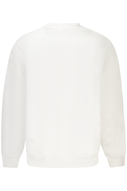 GUESS JEANS FELPA SENZA ZIP UOMO BIANCO