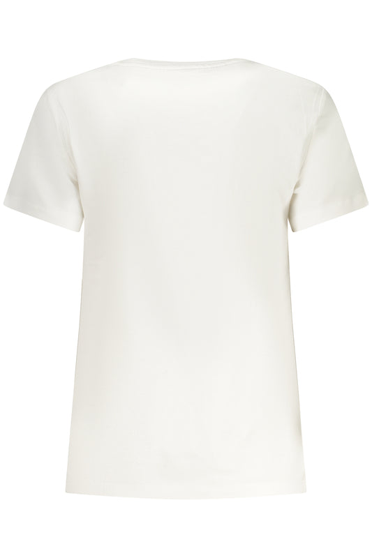 GUESS JEANS T-SHIRT MANICHE CORTE DONNA BIANCO