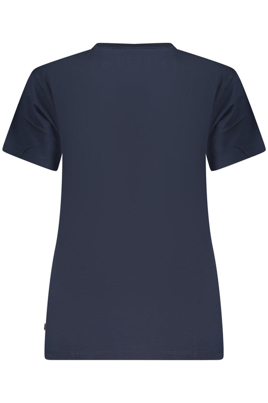 GUESS JEANS T-SHIRT MANICHE CORTE DONNA BLU