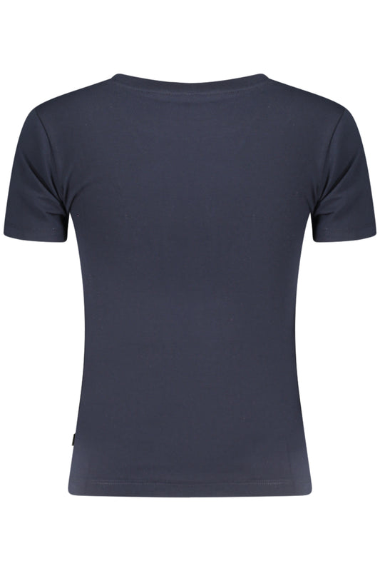 GUESS JEANS T-SHIRT MANICHE CORTE DONNA BLU