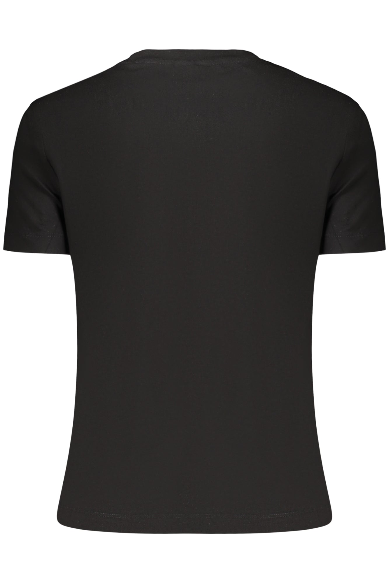 GUESS JEANS T-SHIRT MANICHE CORTE DONNA NERO