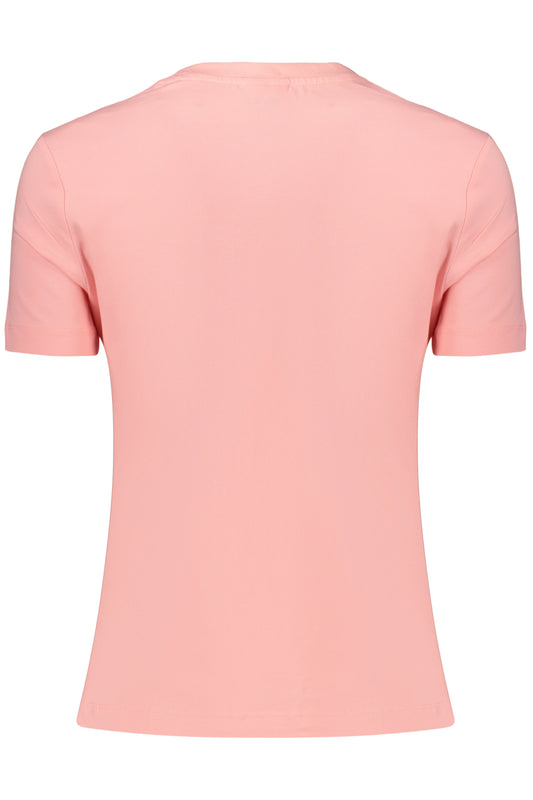 GUESS JEANS T-SHIRT MANICHE CORTE DONNA ROSA