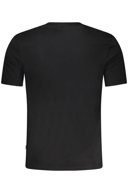 GUESS JEANS T-SHIRT MANICHE CORTE UOMO NERO