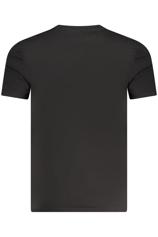 GUESS JEANS T-SHIRT MANICHE CORTE UOMO NERO
