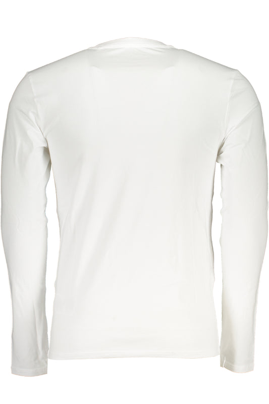 GUESS JEANS T-SHIRT MANICHE LUNGHE UOMO BIANCO