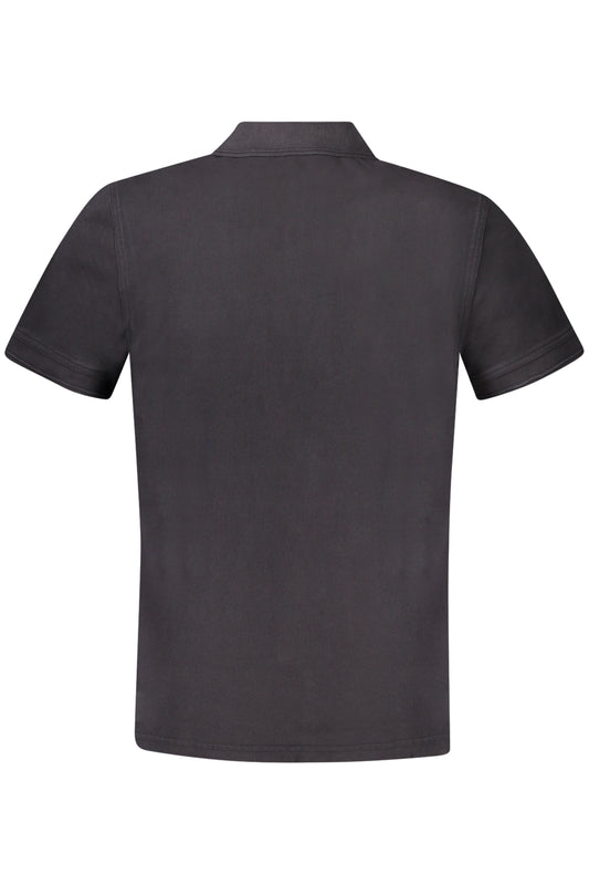 BOSS HUGO BOSS POLO MANICHE CORTE UOMO NERO
