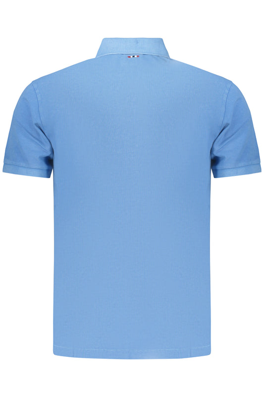 NAPAPIJRI POLO MANICHE CORTE UOMO AZZURRO