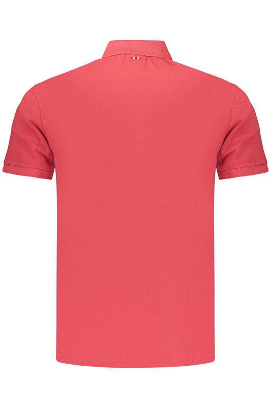 NAPAPIJRI POLO MANICHE CORTE UOMO ROSSO