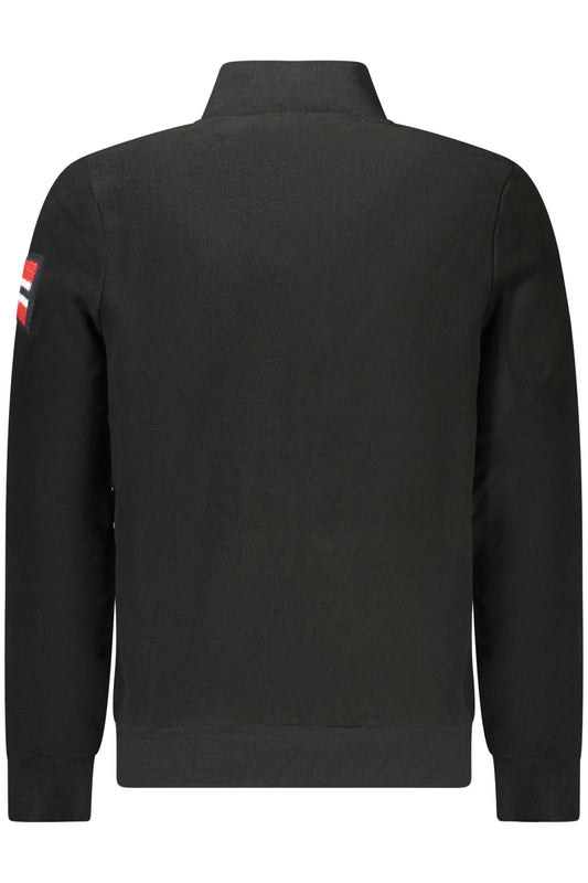 NORWAY 1963 FELPA CON ZIP UOMO NERO