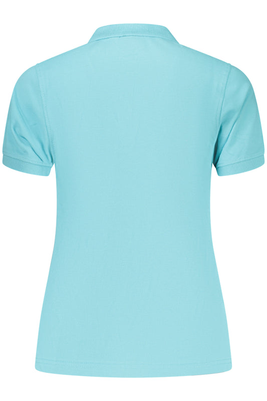 NORWAY 1963 POLO MANICHE CORTE DONNA AZZURRO