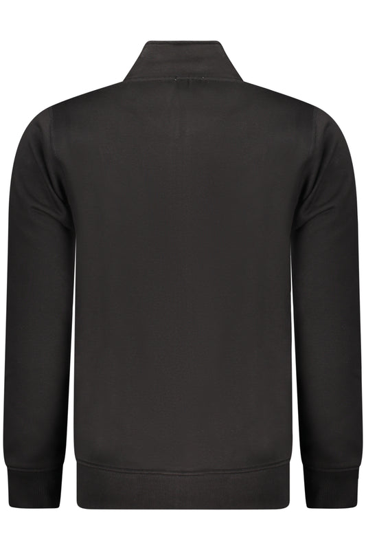 RIFLE FELPA CON ZIP UOMO NERO