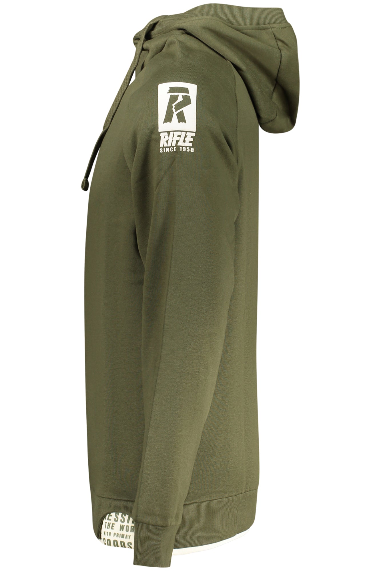 RIFLE FELPA SENZA ZIP UOMO VERDE
