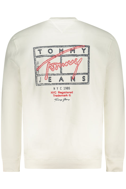 TOMMY HILFIGER FELPA SENZA ZIP UOMO BIANCO
