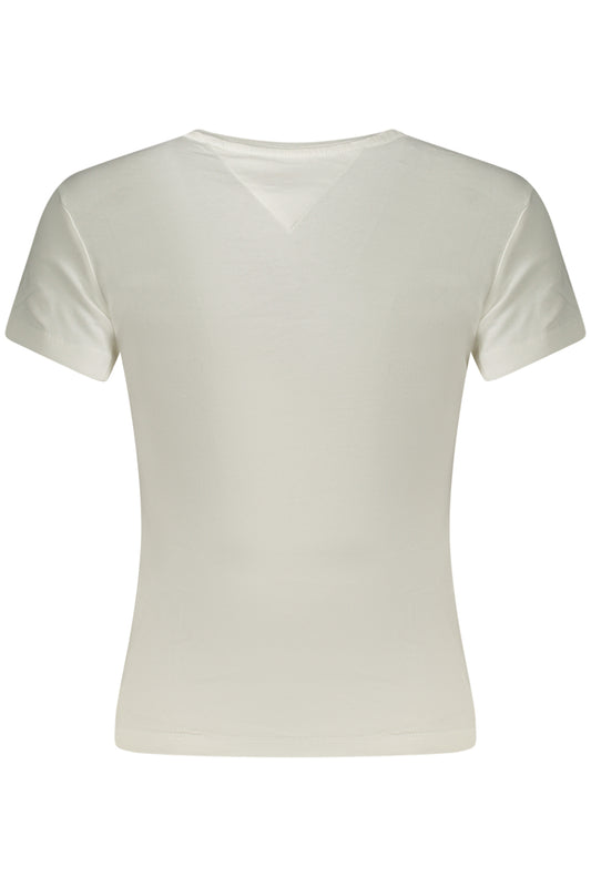 TOMMY HILFIGER T-SHIRT MANICHE CORTE DONNA BIANCO