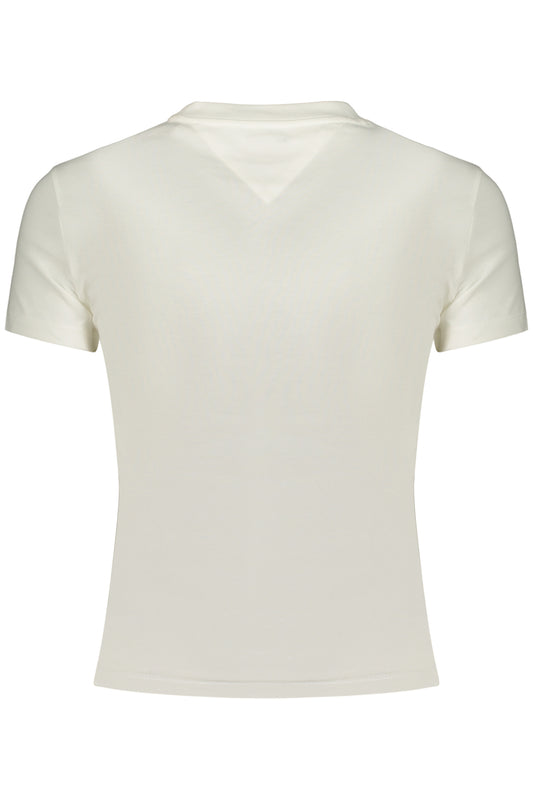 TOMMY HILFIGER T-SHIRT MANICHE CORTE DONNA BIANCO