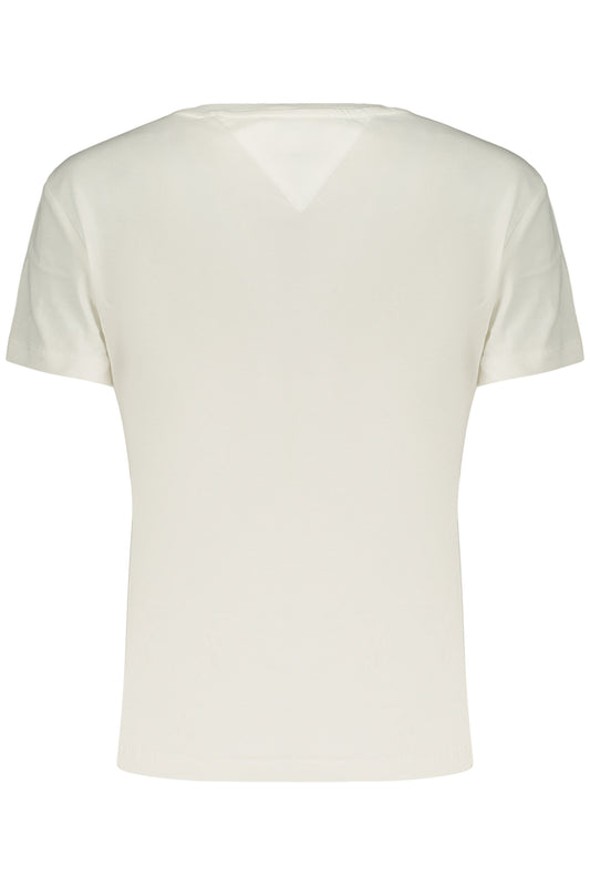 TOMMY HILFIGER T-SHIRT MANICHE CORTE DONNA BIANCO