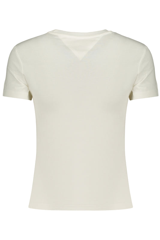 TOMMY HILFIGER T-SHIRT MANICHE CORTE DONNA BIANCO