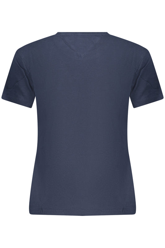 TOMMY HILFIGER T-SHIRT MANICHE CORTE DONNA BLU