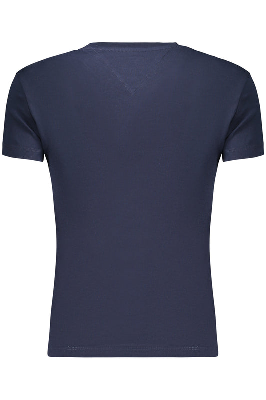 TOMMY HILFIGER T-SHIRT MANICHE CORTE DONNA BLU