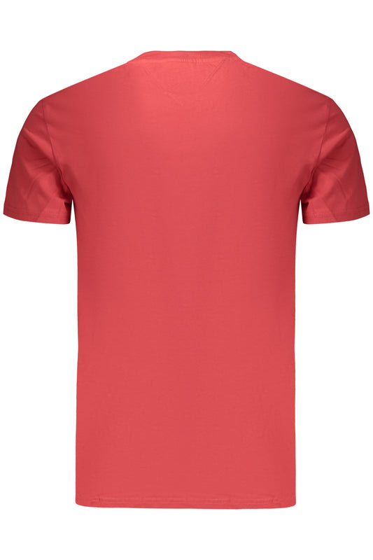 TOMMY HILFIGER T-SHIRT MANICHE CORTE UOMO ROSSO
