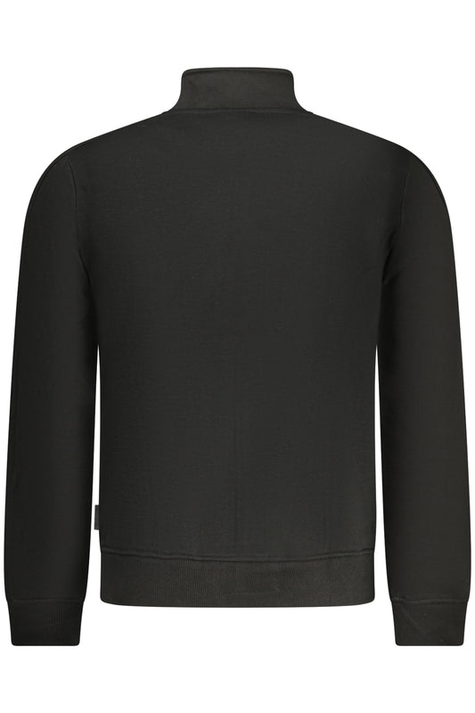 U.S. GRAND FELPA CON ZIP UOMO NERO