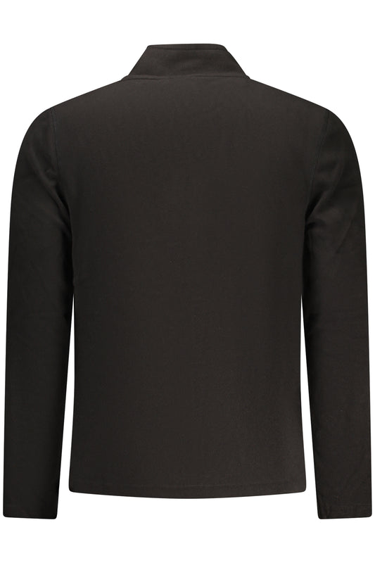 U.S. GRAND FELPA CON ZIP UOMO NERO