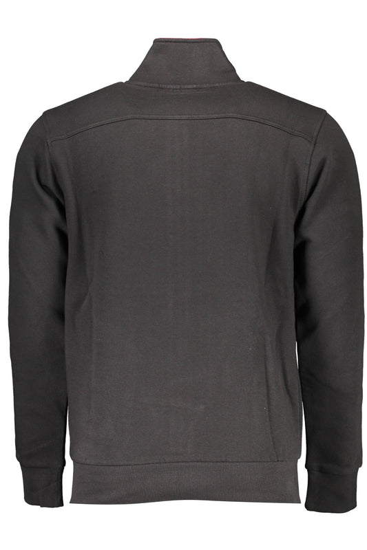 U.S. GRAND FELPA CON ZIP UOMO NERO