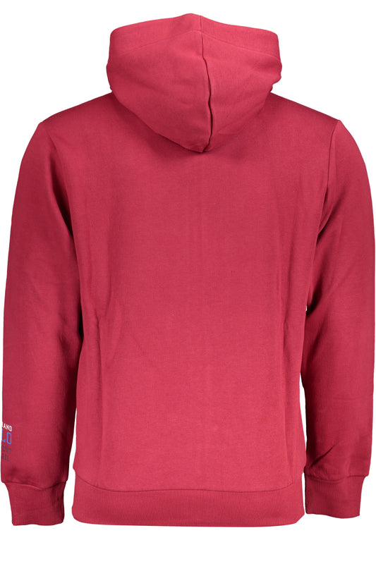 U.S. GRAND FELPA CON ZIP UOMO ROSSO