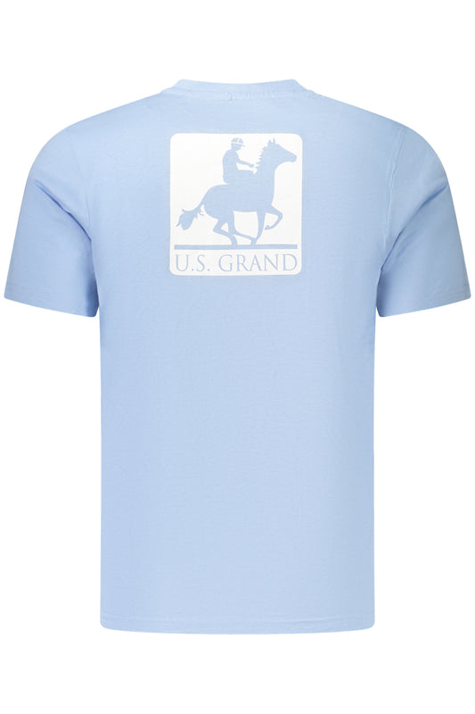 U.S. GRAND T-SHIRT MANICHE CORTE UOMO AZZURRO